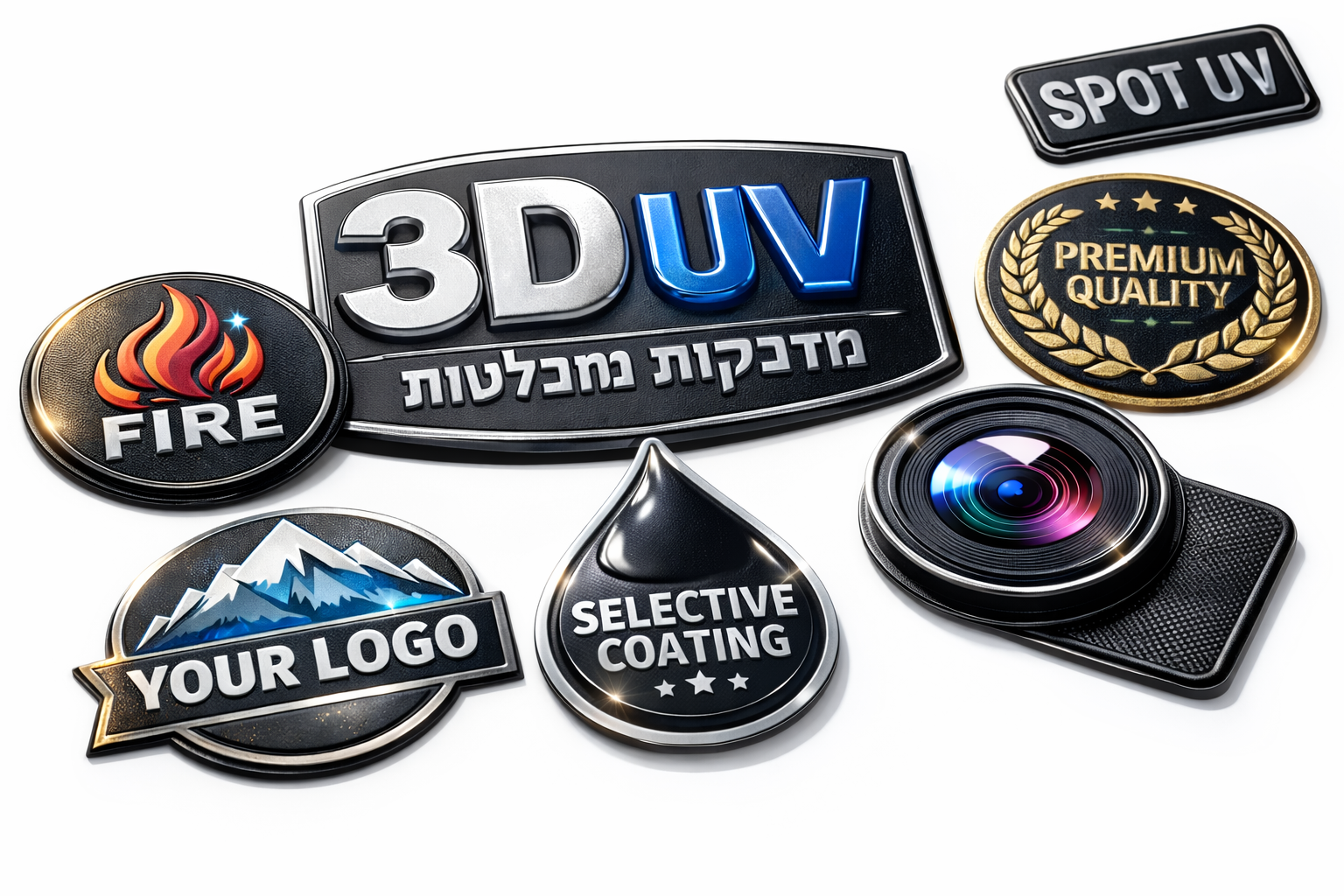 מדבקות מובלטות בהדפסת UV – המדריך המלא